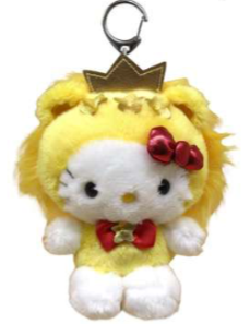 SANRIO HELLO KITTY LEO MASCOT METAL CLIP / PLUSH