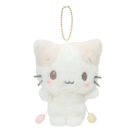 SANRIO ORIGINAL MASYUMARO MASCOT HOLDER SLEEPING ON WHITE FLUFFY CLOUD