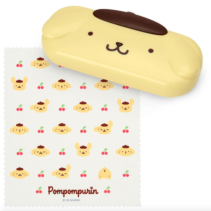 SANRIO ORIGINAL POMPOMPURIN FACE-SHAPED GLASSES CASE