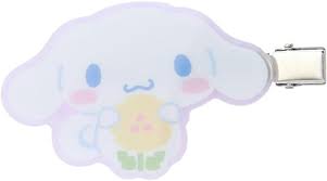 SANRIO JAPAN ORIGINAL CINNAMOROLL BANGS HAIR CLIP SET PASTEL CHECKER