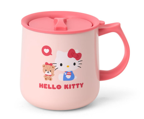 SANRIO ORIGINAL HELLO KITTY STAINLESS STEEL MUG WITH LID
