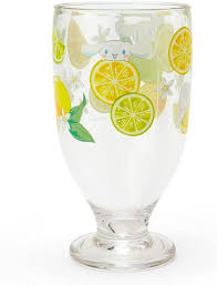 SANRIO JAPAN ORIGINAL CINNAMOROLL DRINKING GLASS COLORFUL FRUIT