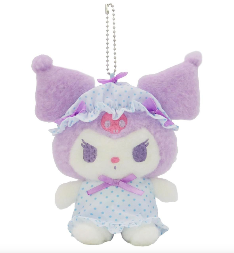 SANRIO ORIGINAL KUROMI MASCOT HOLDER NIGHTCAP