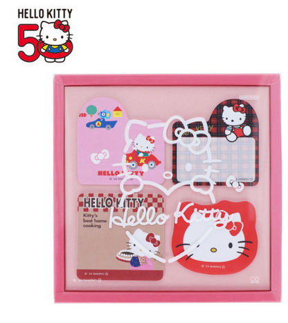 SANRIO ORIGINAL HELLO KITTY 50TH ANNIVERSARY BOXED STICKY NOTE B 1980