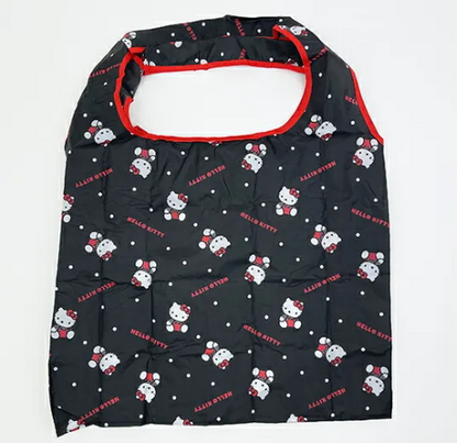 SANRIO ORIGINAL HELLO KITTY ECO BAG WITH POCKET BLACK