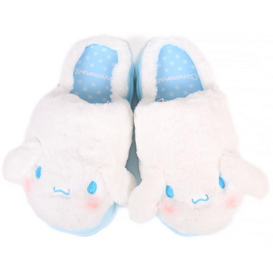 SANRIO ORIGINAL CINNAMOROLL FLUFFY ROOM SLIPPERS