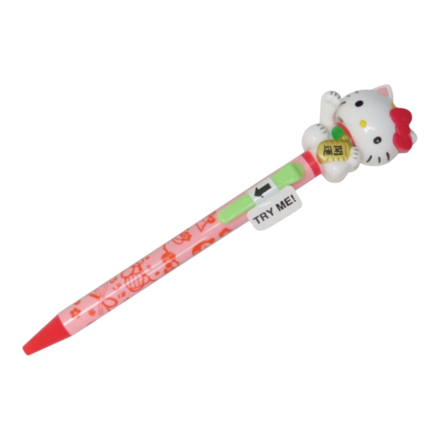 SANRIO ORIGINAL HELLO KITTY MASCOT BALLPOINT PEN MANEKI LUCKY CAT
