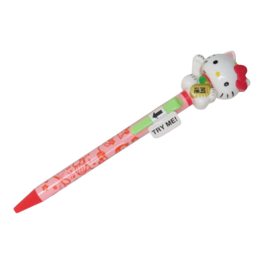 SANRIO ORIGINAL HELLO KITTY MASCOT BALLPOINT PEN MANEKI LUCKY CAT