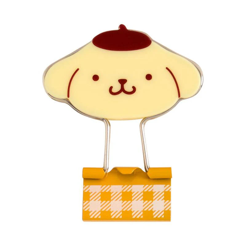 SANRIO POMPOMPURIN 3 PC DOUBLE CLIP SET