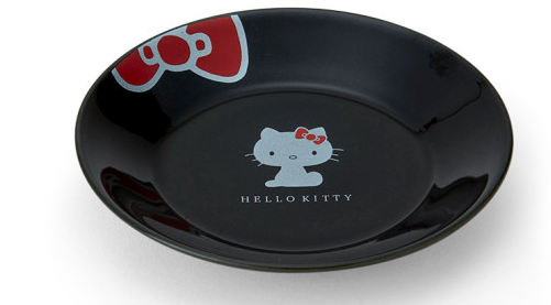 SANRIO ORIGINAL HELLO KITTY BLACK PLATE