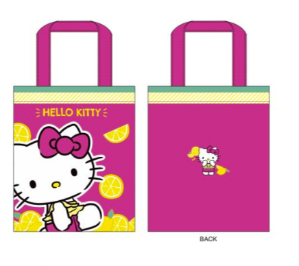 SANRIO HELLO KITTY TOTE BAG PINK LEMON