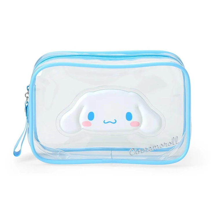 SANRIO ORIGINAL CINNAMOROLL CLEAR POUCH PUFFY FACE
