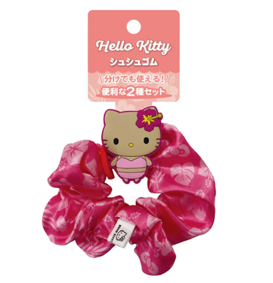 SANRIO ORIGINAL HELLO KITTY SCRUNCHIE TAN SWIMSUIT PINK