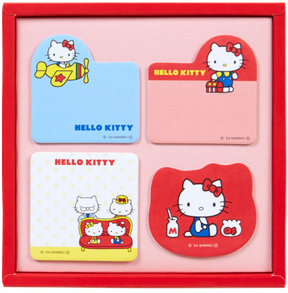 SANRIO ORIGINAL HELLO KITTY 50TH ANNIVERSARY BOXED STICKY NOTE A 1970