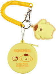 SANRIO JAPAN ORIGINAL POMPOMPURIN MINI CASE WITH KEYCHAIN