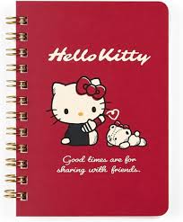 SANRIO JAPAN ORIGINAL HELLO KITTY B7 RING NOTEBOOK