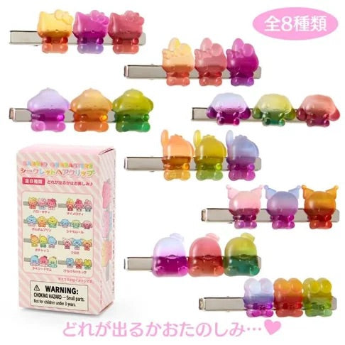 SANRIO CHARACTERS GUMMY CANDY HAIR CLIP BLIND BOX