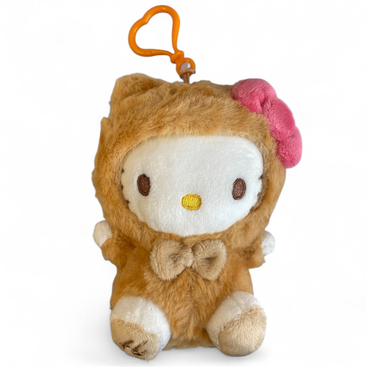 SANRIO LEOPARD PLUSH BACKPACK KEYCHAIN HELLO KITTY 13 CM