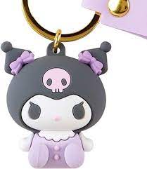 SANRIO JAPAN ORIGINAL KUROMI FIGURE KEYCHAIN