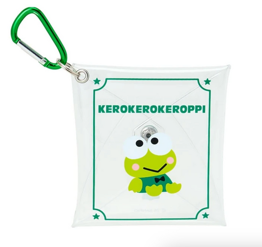 SANRIO ORIGINAL KEROPPI CLEAR ACCESSORY CASE WITH CARABINER