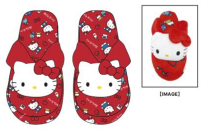 SANRIO ORIGINAL HELLO KITTY BATH SLIPPER INTERIOR