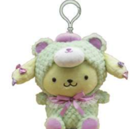 SANRIO POMPOMPURIN MASCOT CLIP GIRLY BEAR