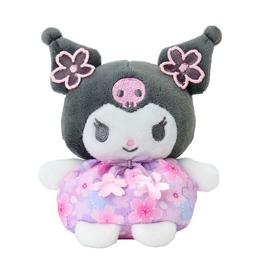 SANRIO ORIGINAL KUROMI BEAN BAG PLUSH SAKURA CHERRY BLOSSOM FLOWER