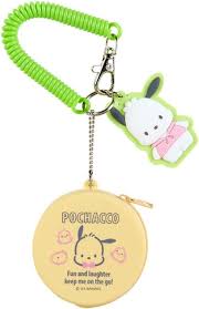 SANRIO JAPAN ORIGINAL POCHACCO MINI CASE WITH KEYCHAIN