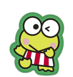 SANRIO KEROPPI PATTERN DIECUT RUG KR