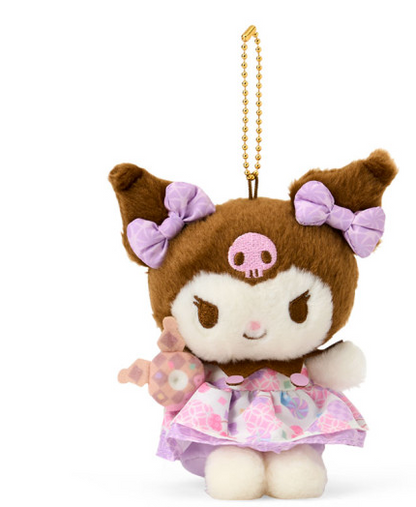 SANRIO ORIGINAL KUROMI MASCOT CHARM PLUSH JAPANESE PASTEL