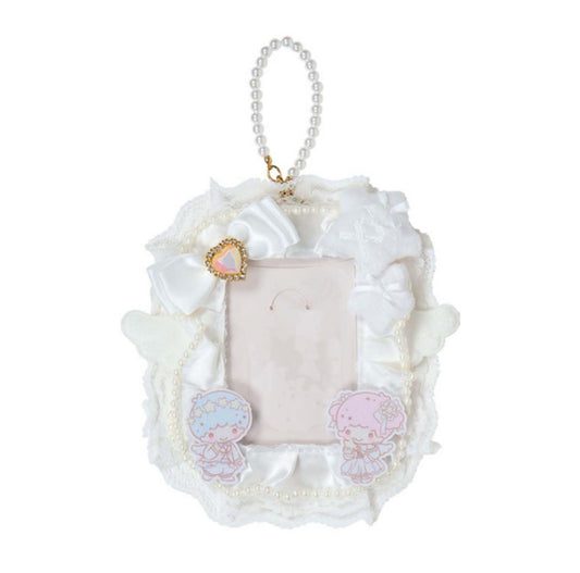 SANRIO LITTLE TWIN STARS TRADING CARD HOLDER ENJOY IDOL PURE WHITE ANGEL