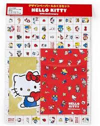 SANRIO JAPAN ORIGINAL CHARACTERS PAPER LETTER SET WITH STICKER HELLO EVERYONE