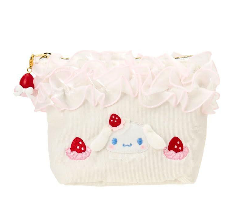 SANRIO ORIGINAL CINNAMOROLL FRILL COSMETIC POUCH STRAWBERRY WHIPPED CAKE
