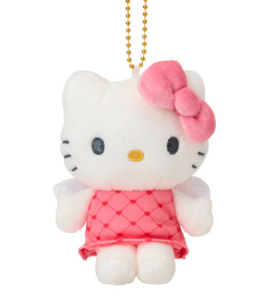 SANRIO ORIGINAL HELLO KITTY MASCOT CHARM / PLUSH ANGEL RED 2025