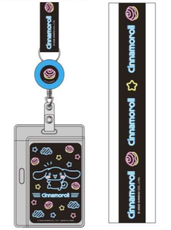 SANRIO CINNAMOROLL KEY LEASH NEON