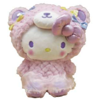SANRIO HELLO KITTY 10 IN GIRLY BEAR PLUSH