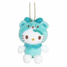 SANRIO ORIGINAL HELLO KITTY MASCOT CHARM / PLUSH TINY CHUM TRANSFORMATION GREEN 2025