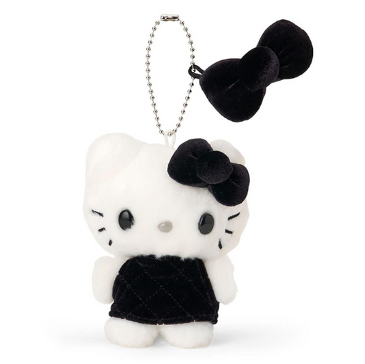 SANRIO ORIGINAL HELLO KITTY MASCOT HOLDER MINIATURE QUILT BLACK