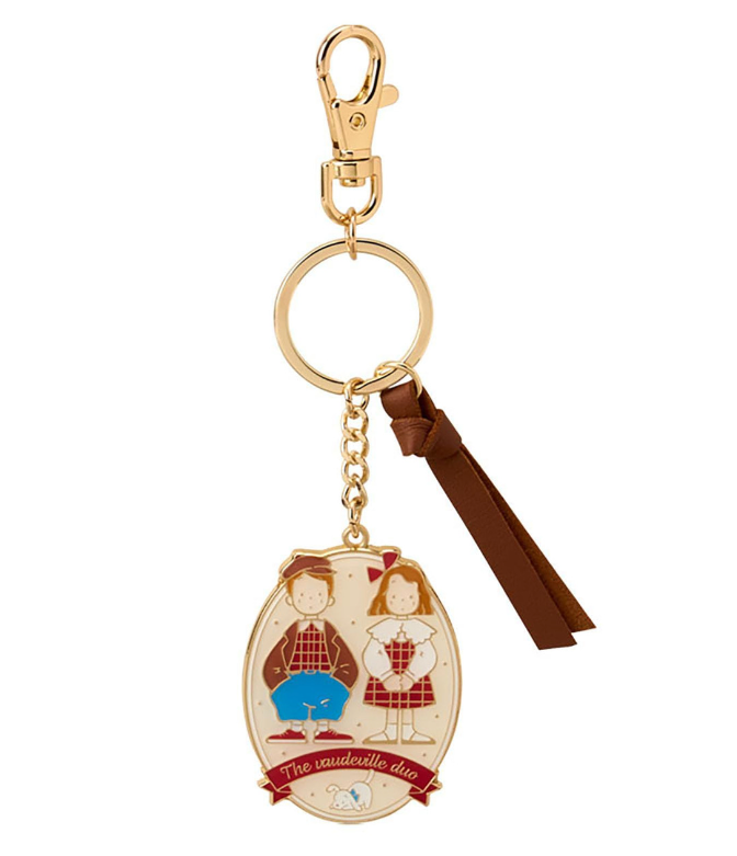 SANRIO ORIGINAL THE VAUDEVILLE DUO METAL CHARM KEYCHAIN (COUPLE LOOKBOOK)