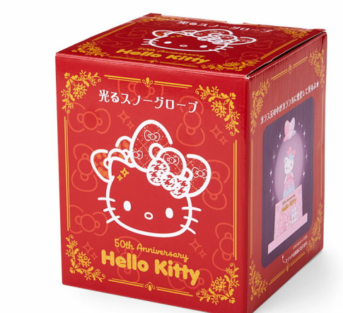 SANRIO ORIGINAL HELLO KITTY 50TH ANNIVERSARY 2024 SHINING SNOW GLOBE M