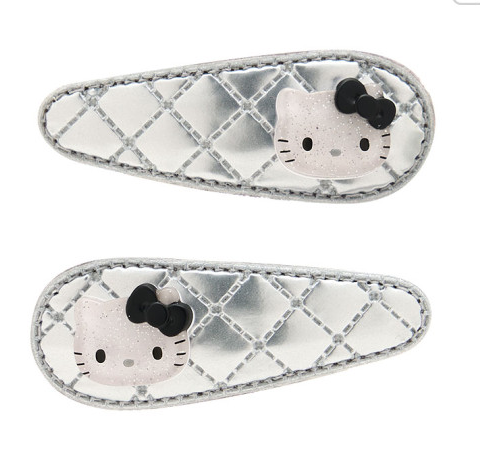 SANRIO ORIGINAL HELLO KITTY HAIR PIN SET METALLIC