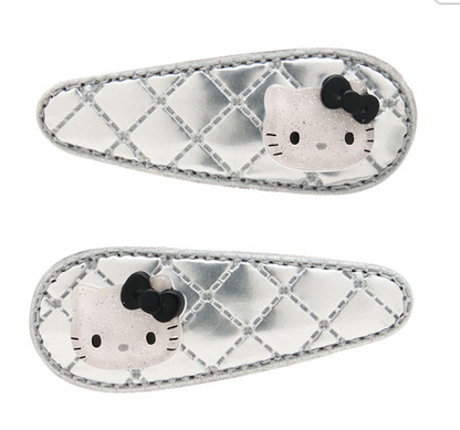 SANRIO ORIGINAL HELLO KITTY HAIR PIN SET METALLIC