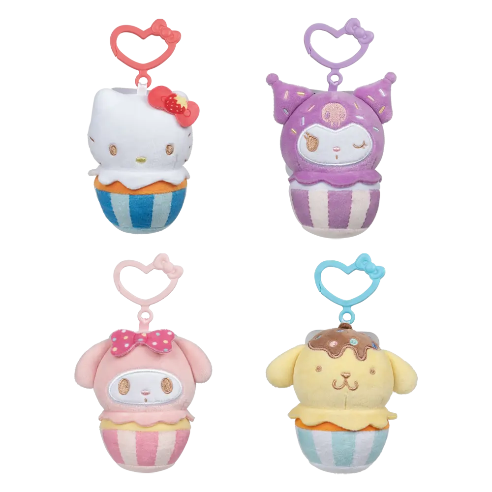 SANRIO HELLO KITTY AND FRIENDS 4" CLIP ON PLUSH