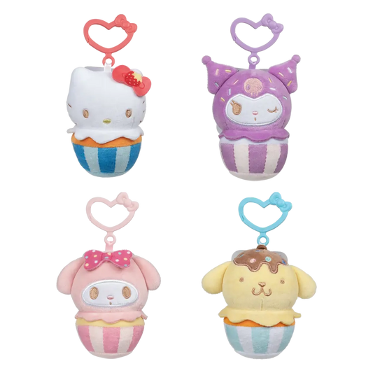SANRIO HELLO KITTY AND FRIENDS 4" CLIP ON PLUSH