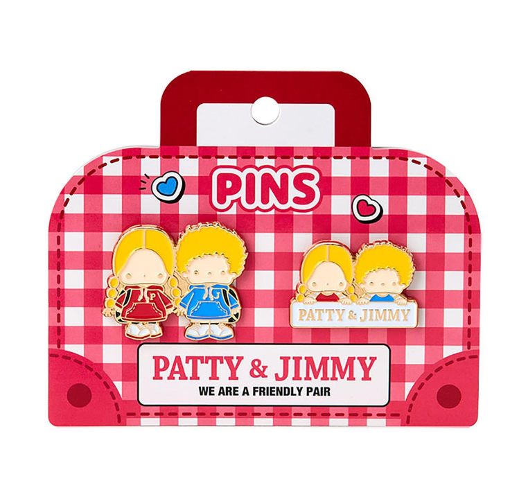 SANRIO ORIGINAL PATTY & JIMMY TINY PIN BADGE SET (COUPLE LOOKBOOK)