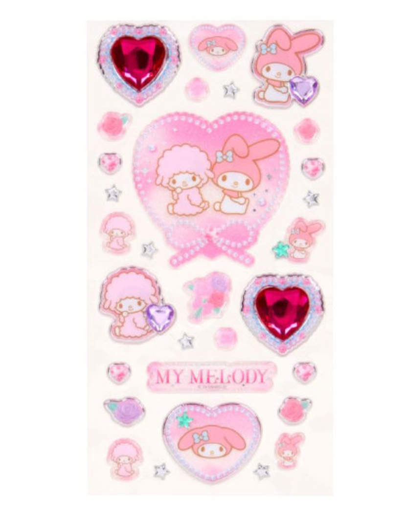 SANRIO ORIGINAL MY MELODY & MY SWEET PIANO Y2K BALLET CORE SPARKLING JEWEL STICKER
