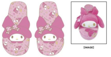 SANRIO ORIGINAL MY MELODY BATH SLIPPER INTERIOR