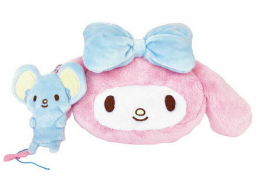 SANRIO ORIGINAL MY MELODY & FLAT-KUN MASCOT POUCH SET