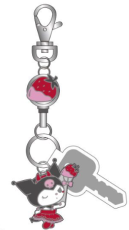 SANRIO KEROMI DIECUT CHARM REEL STRAWBERRY