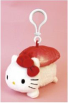 SANRIO HELLO KITTY MASCOT CLIP / PLUSH SUSHI TUNA